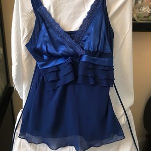 Women’s blue large Fredericks camisole top